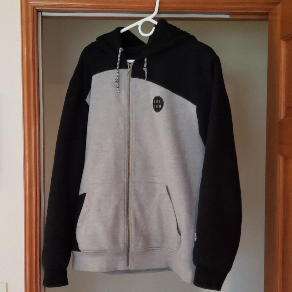 Faux fur lined hoodie